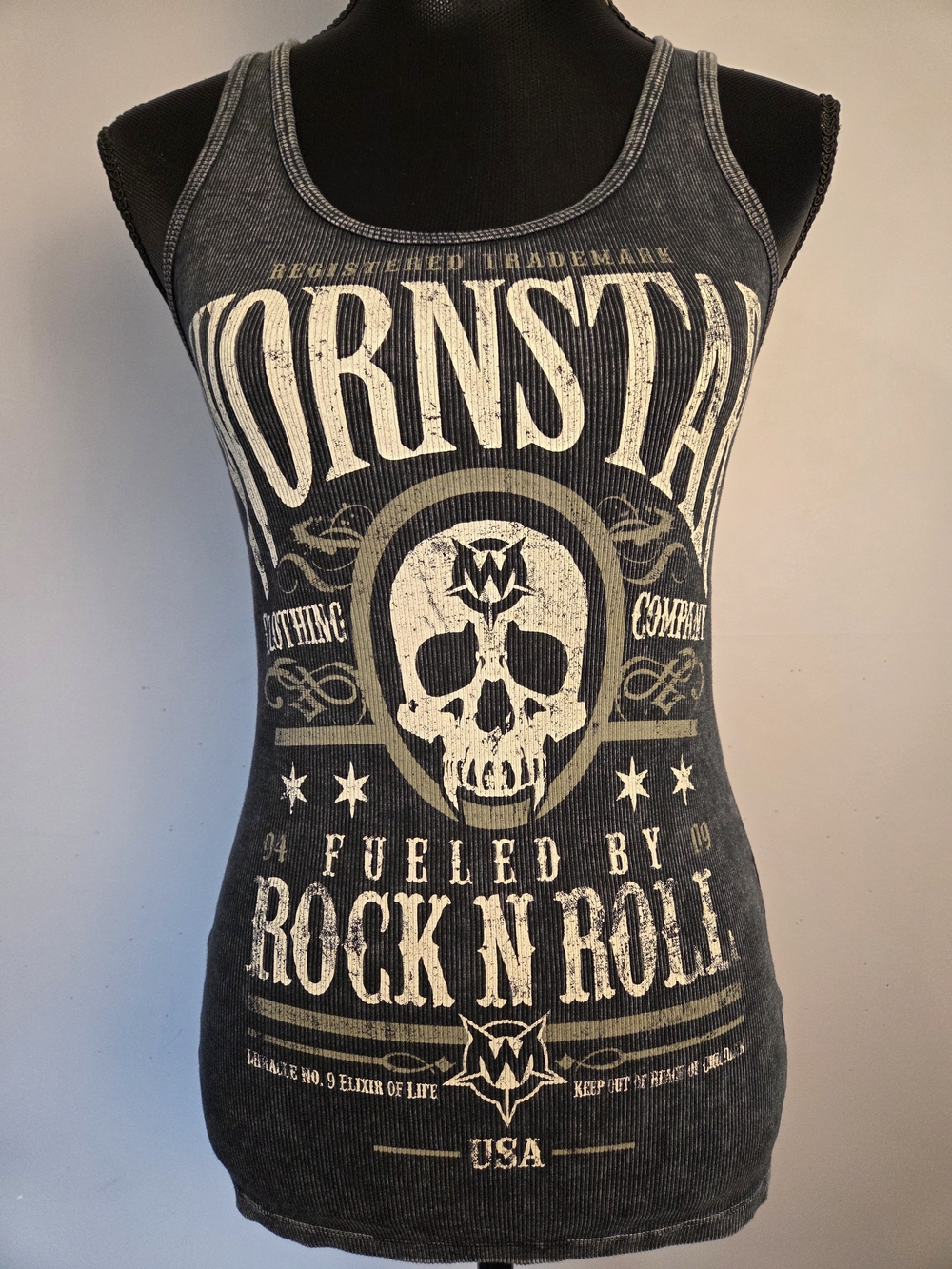 *RARE* Wornstar Sirens ELIXIR Soft Ribbed Tanktop XLarge Retired Style *flaw*
